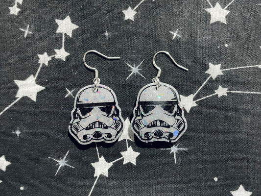 Trooper Helmet Earrings