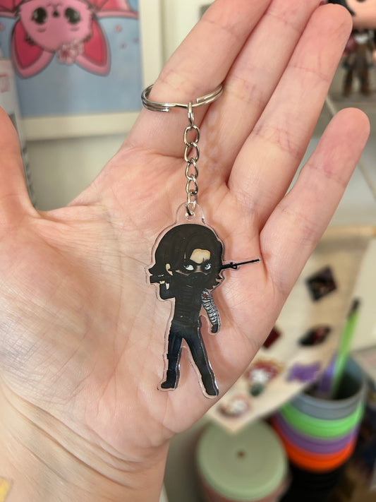 Chibi Winter Soldier Keyring