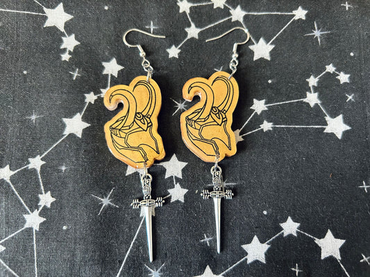 Loki Helmet Earrings