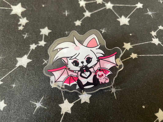 Angel Dust Bat Pin