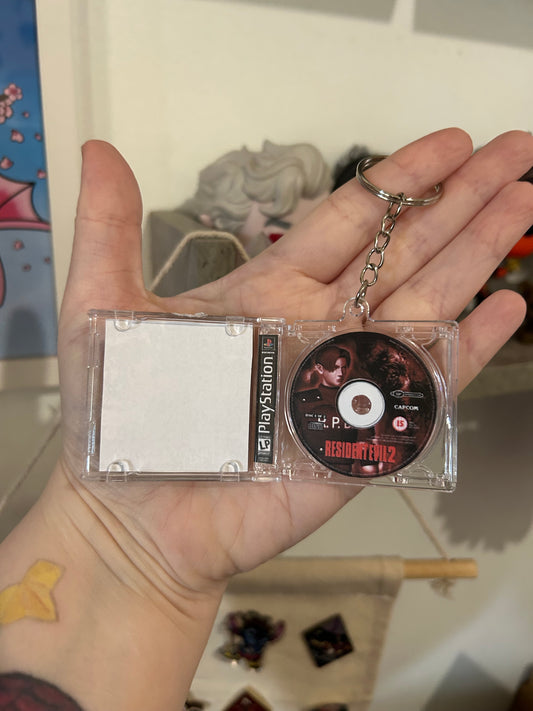 PS1 Game Case Keyrings