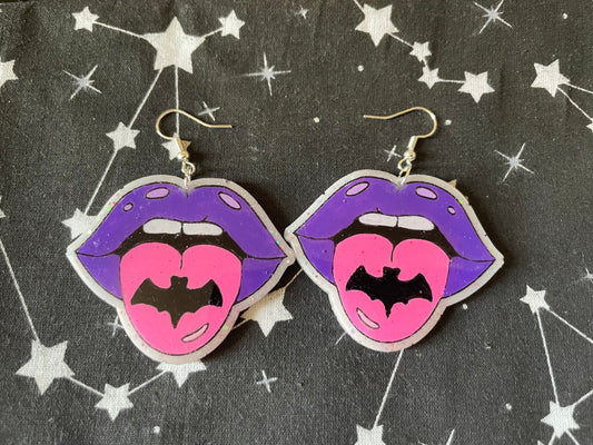 Bat Mouth Earrings