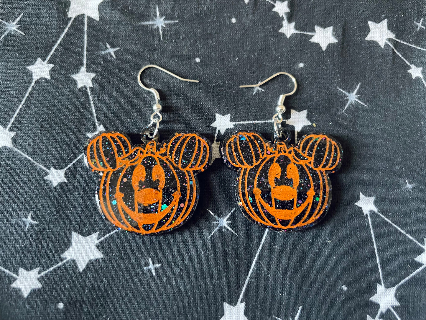 Pumpkin Mouse Earrings