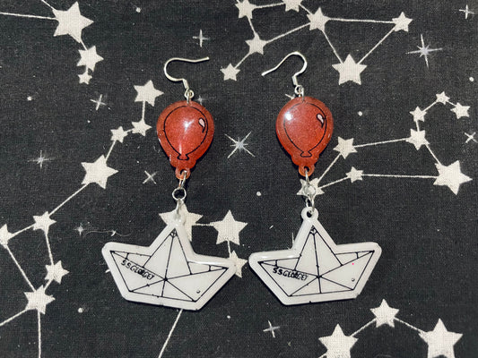 Balloon Paper Boat Earrings (Copy)