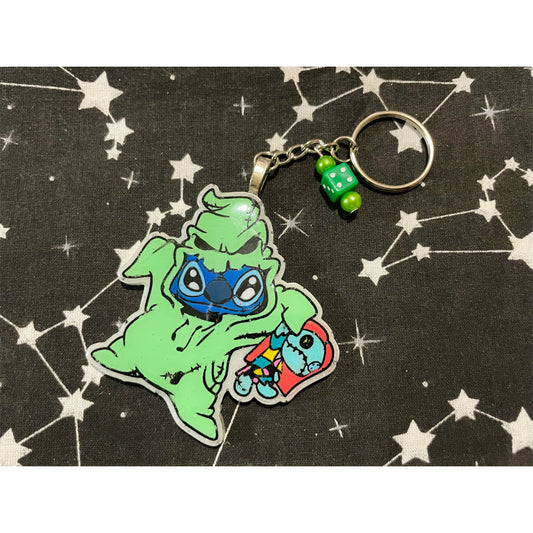 Blue Alien Oogie Keyring