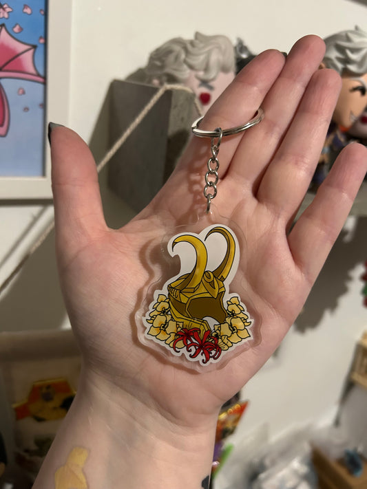 God of Mischief Helmet Keyring