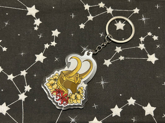 God of Mischief Helmet Keyring