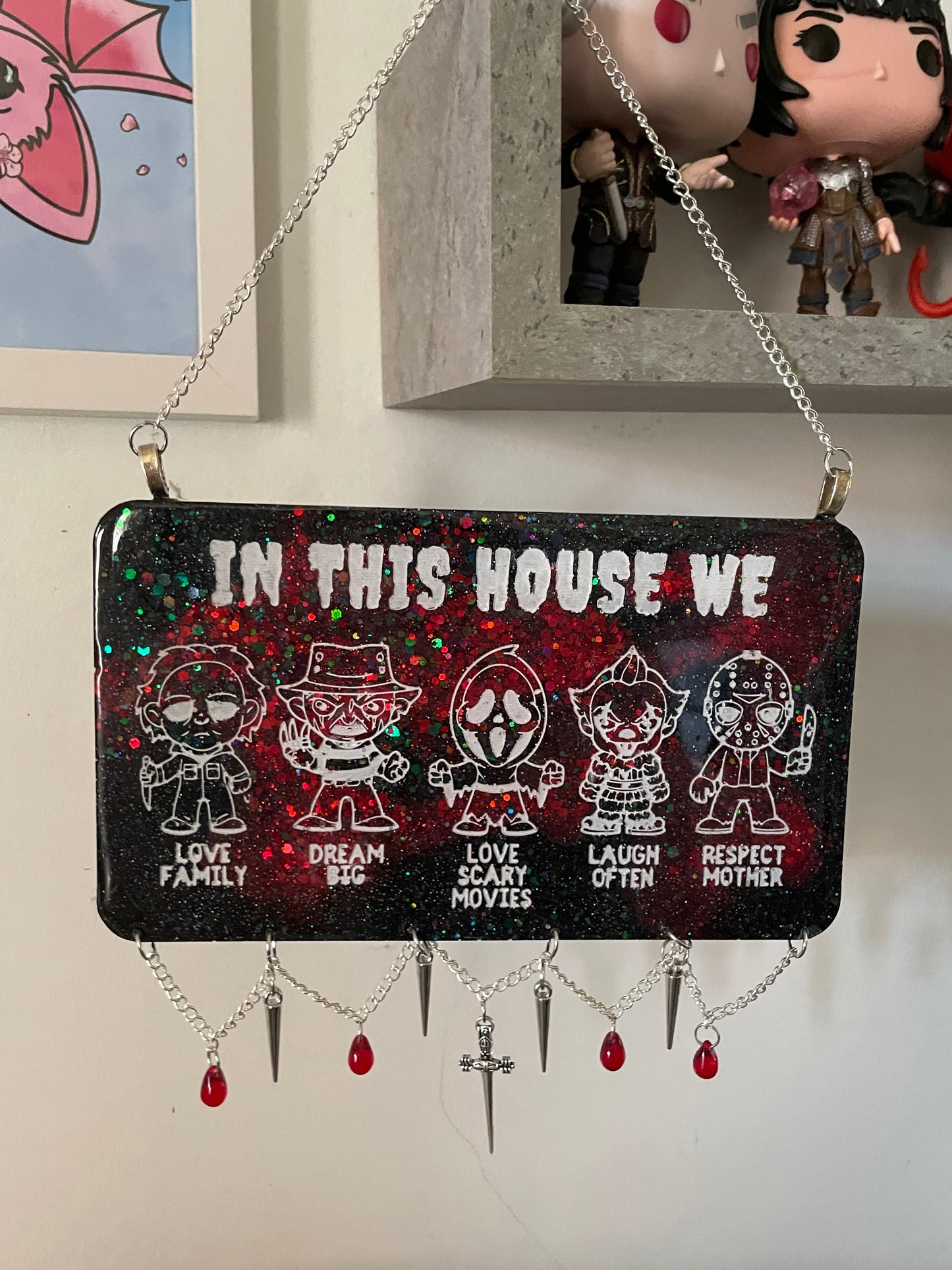 Horror Family Wall Hanging