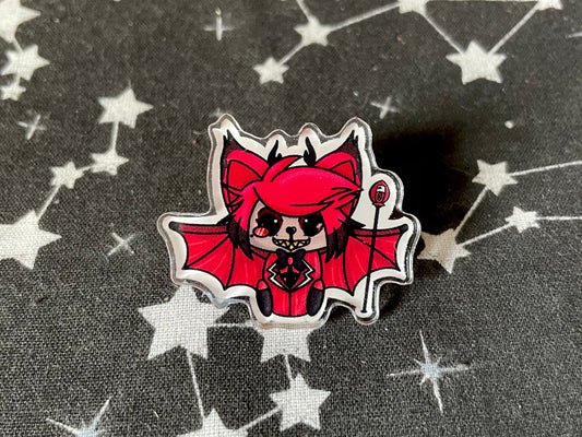 Alastor Bat Pin