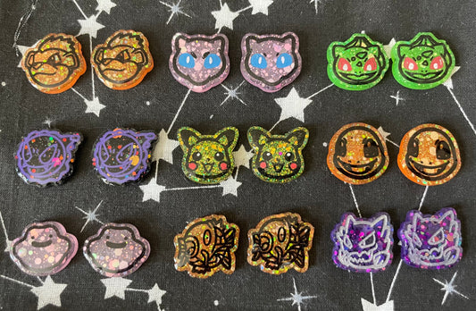 Cute Pocket Monster Studs 2