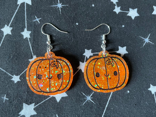 Kawaii Pumpkin Earrings