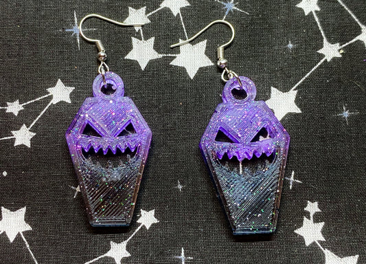 Spooky Coffin Earrings