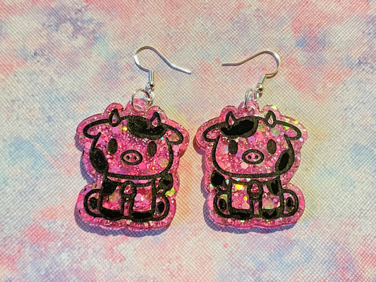 Kawaii Cow Earrings