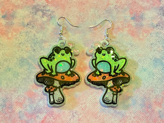 Mushie Frog Earrings