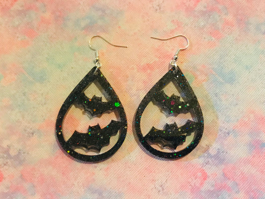 Bat Teardrop Earrings