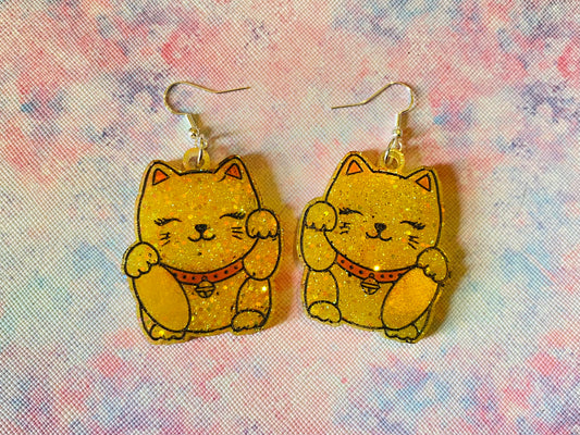 Lucky Cat Earrings