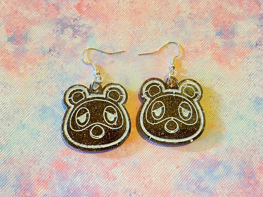 Tom Raccoon Earrings