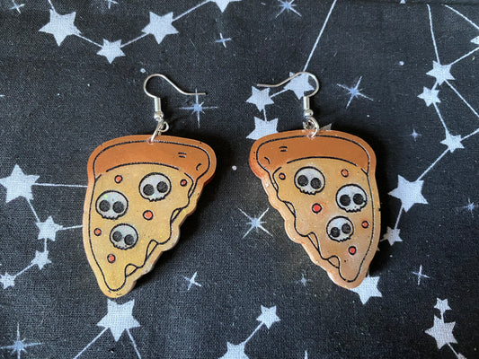 Spooky Pizza Earrings