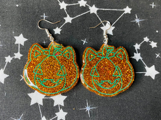 Pumpkin Bulb Earrings