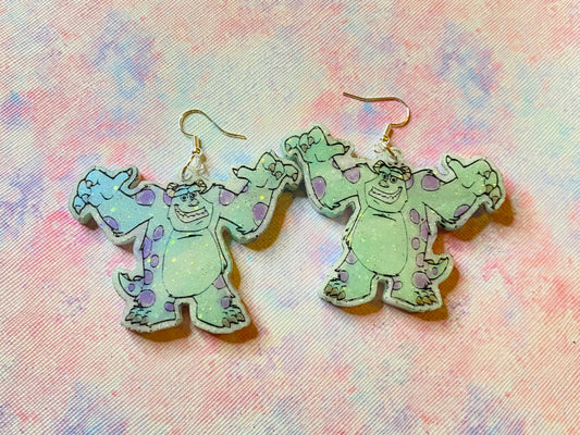 Fluffy Monster Earrings