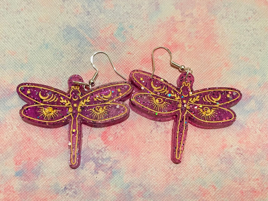 Celestial Dragonfly Earrings