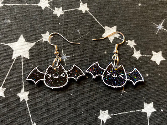 Winking Bat Earrings