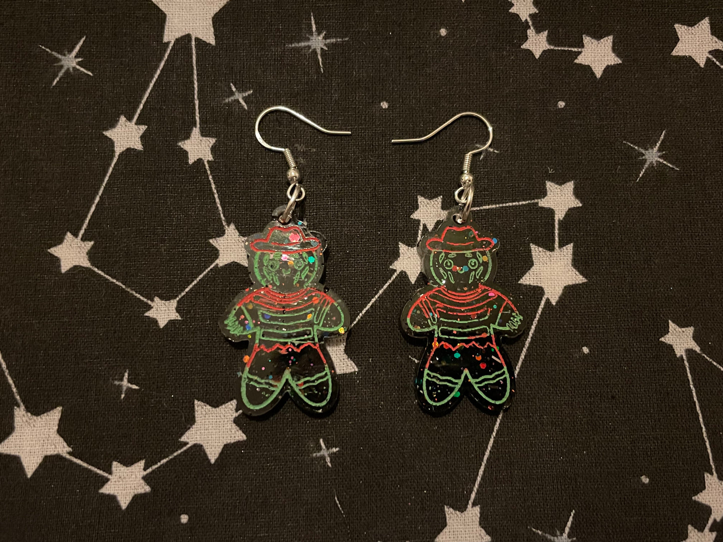 Horror Gingerbread Earrings