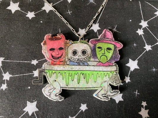 Spooky Trio Bathtub Necklace