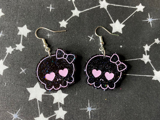 Kawaii Skull Earrings