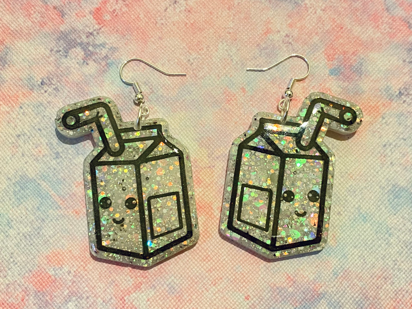 Kawaii Juice Box Earrings