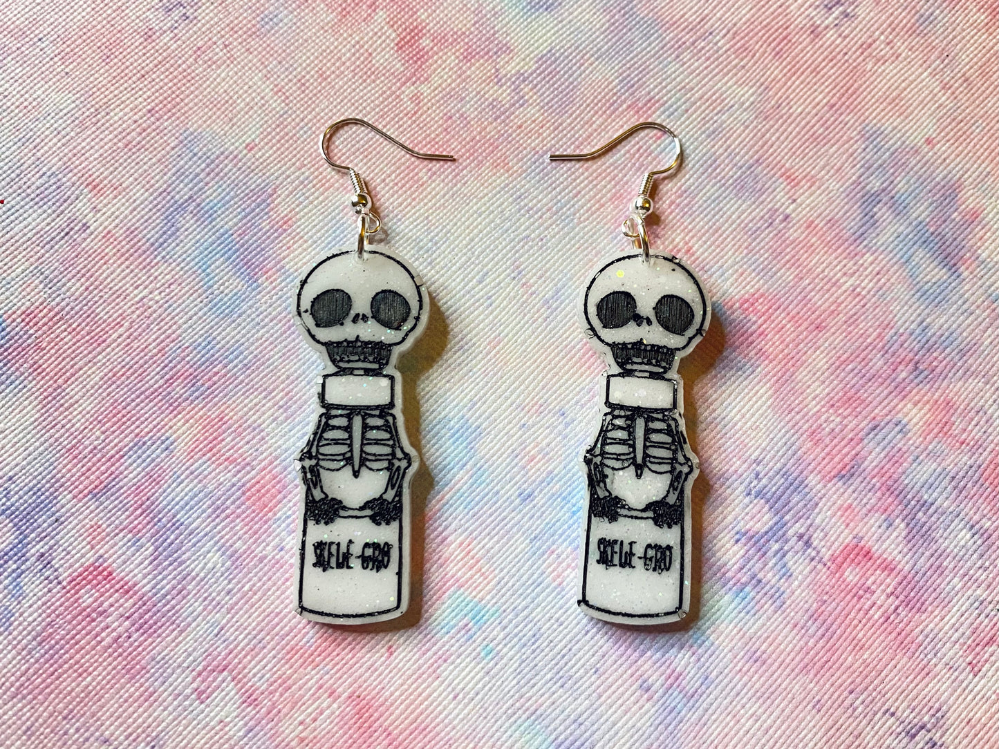 Skeleton Bottle Earrings