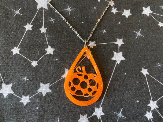 Spotted Pumpkin Necklace