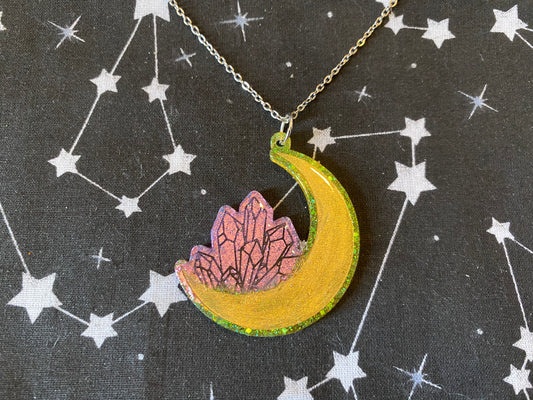 Crystal Moon Necklace