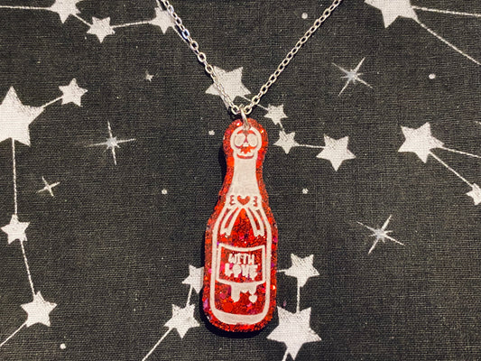 Spooky Champagne Necklace