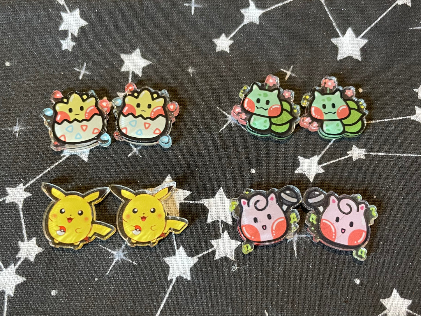 Cute Pocket Monster Studs & Pins