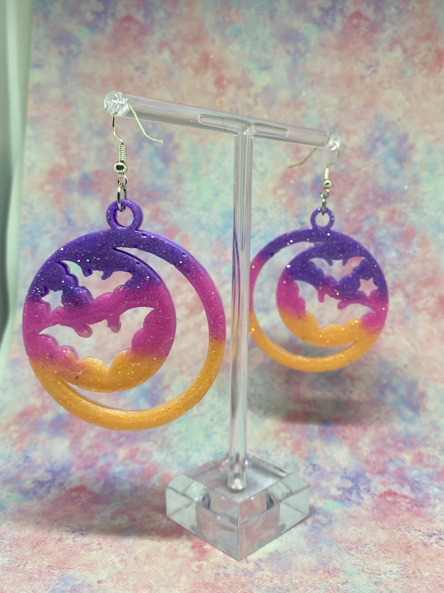 Moon & Bats Earrings