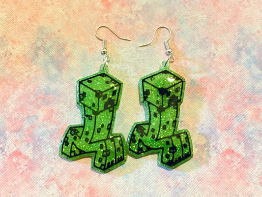 Famous Creep Block Earrings