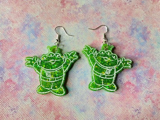 Toy Alien Earrings