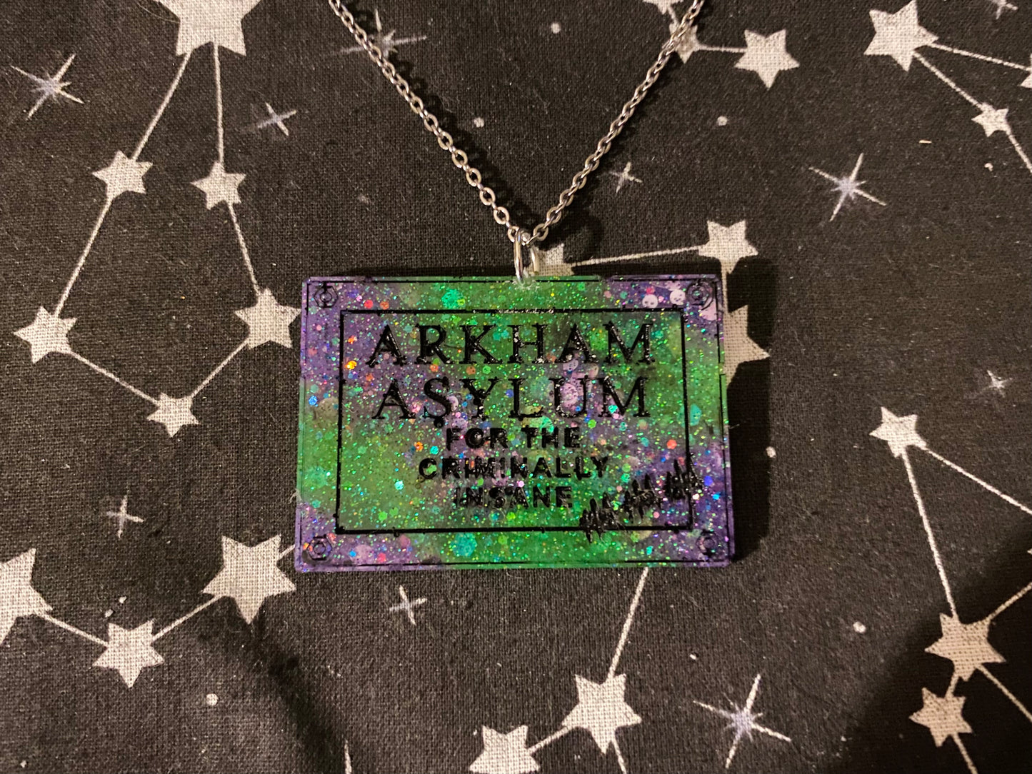 Asylum Sign Necklace