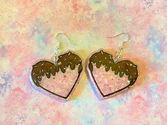 Ice Cream Heart Earrings