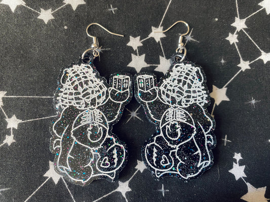 Pin Bear Earrings