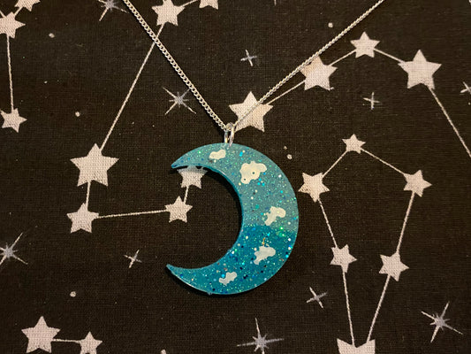 Cloud Moon Necklace