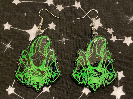 Scary Alien Earrings