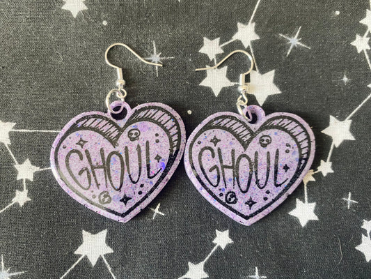 Ghoul Heart Earrings