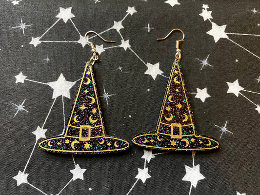 Witch Hat Earrings