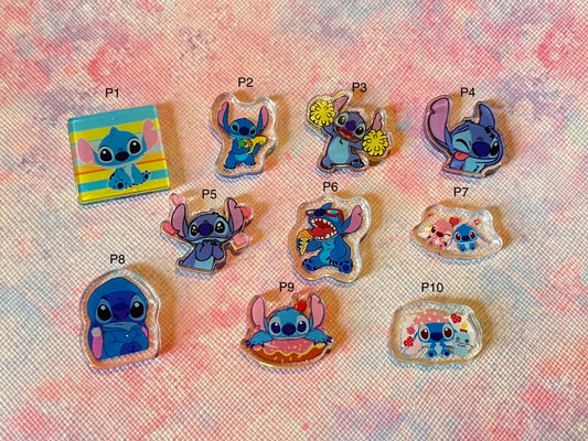 Cute Blue Alien Pins
