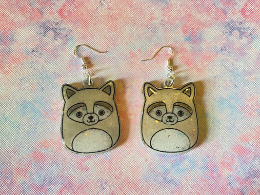 Raccoon Squishie Earrings