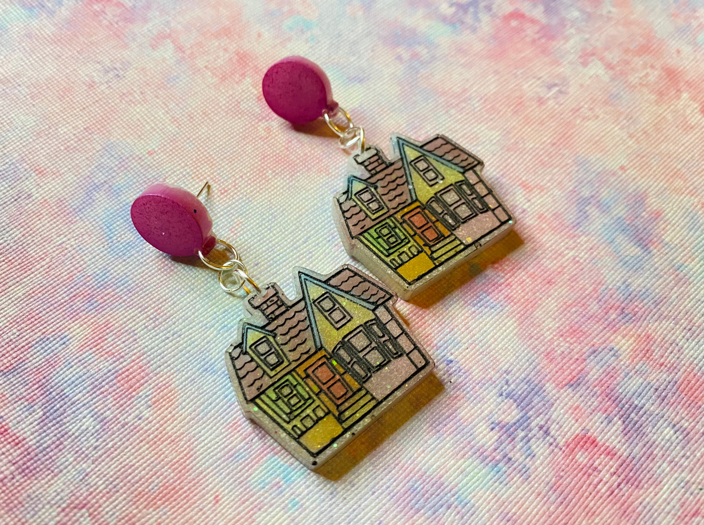 Balloon House Earrings